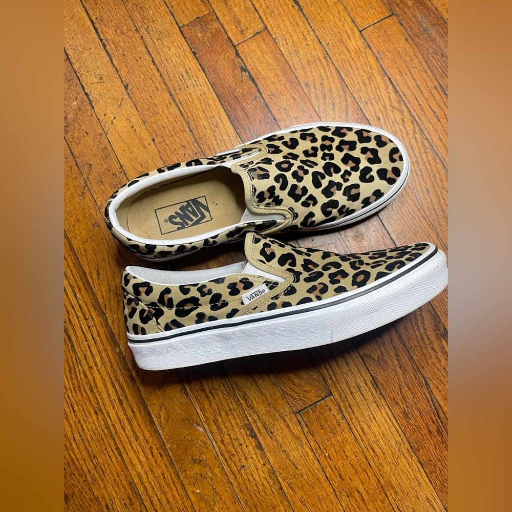 Vans Animal Print Slip-On Shoes